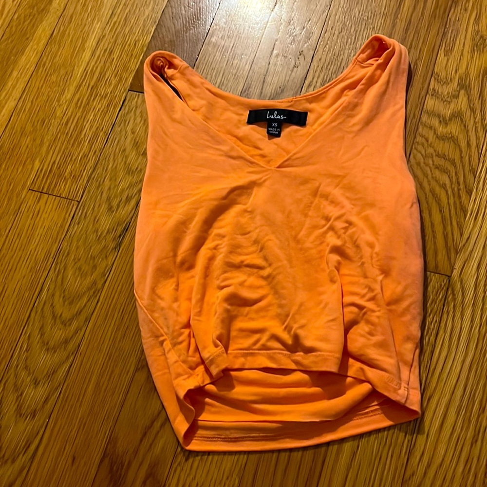 Orange tank top